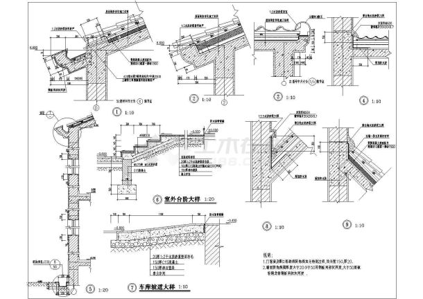 独栋多层别墅的完整cad建筑图纸 -图二