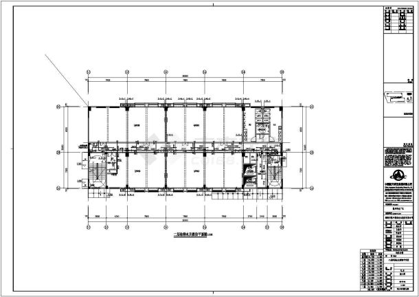 某地大型办公楼建筑CAD设计施工图-图二