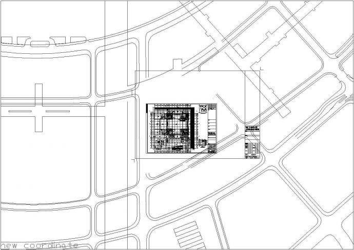 华谊博物馆cad图案设计平面图(地面)_图1