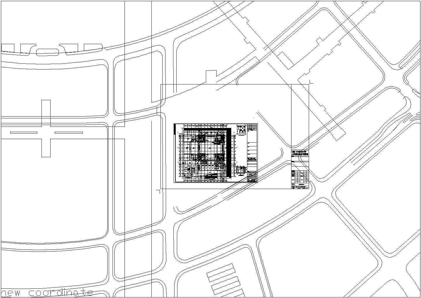 华谊博物馆cad图案设计平面图(地面)