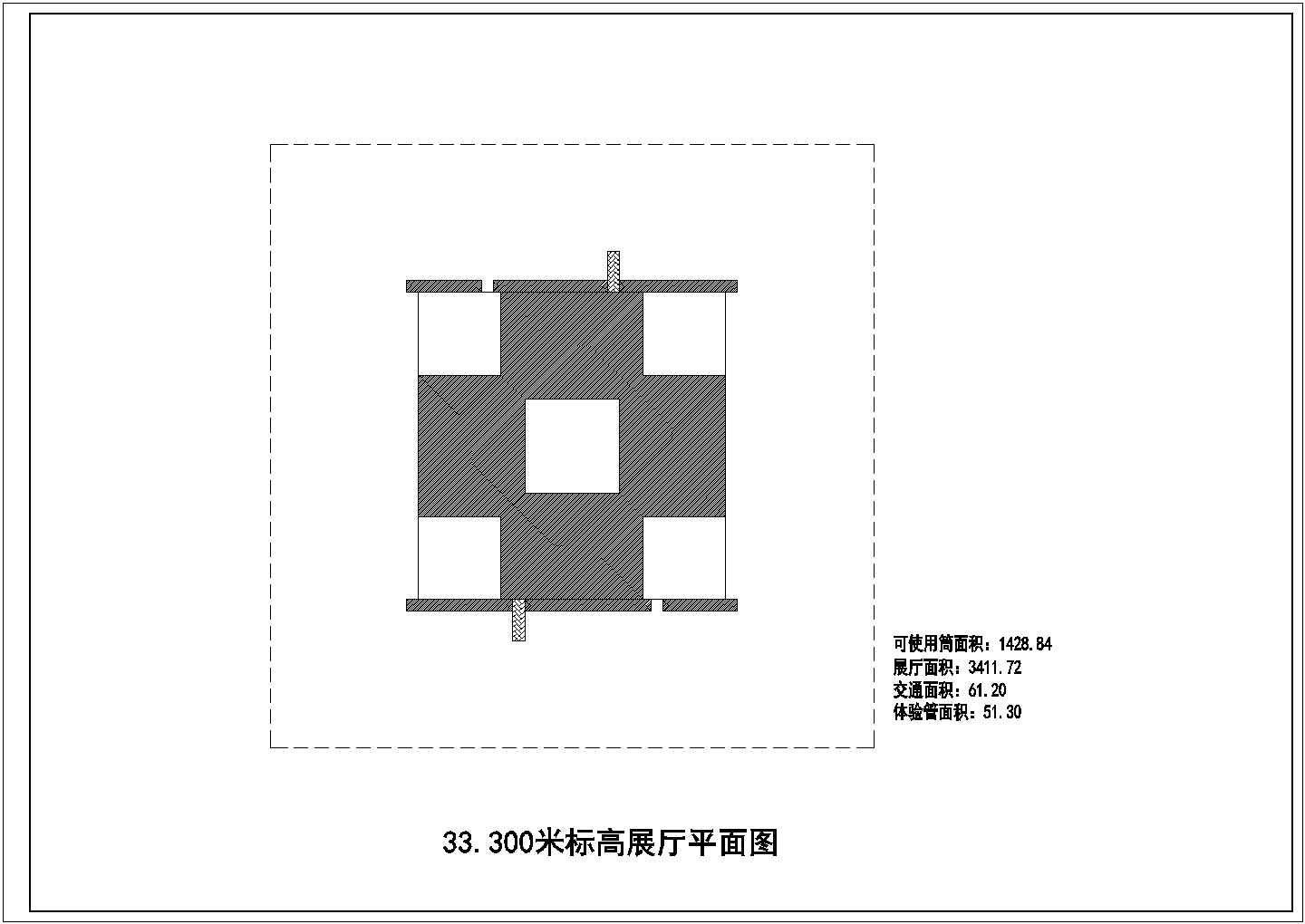 宜兴博物馆平面图建筑与施工cad全套图纸