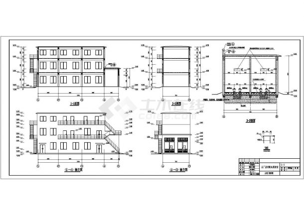 某主厂房变配电集控室全套施工图（包含建筑和结构设计）-图一