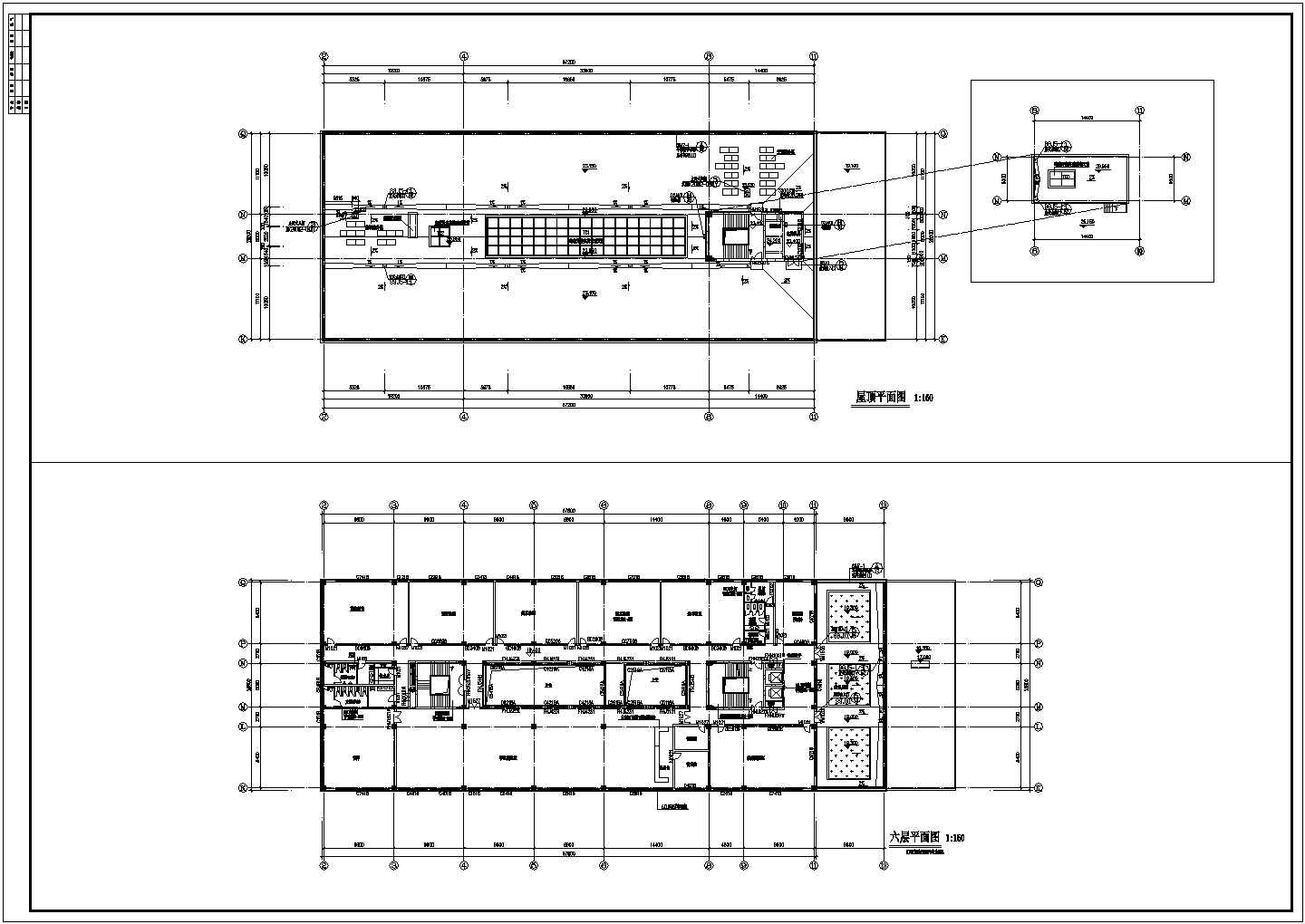某实验中学六层综合教学楼建筑设计施工图