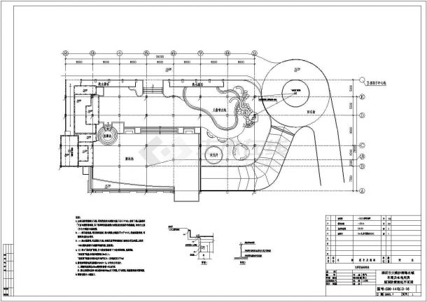 某海边车库水电房全套电气设计施工CAD图-图二