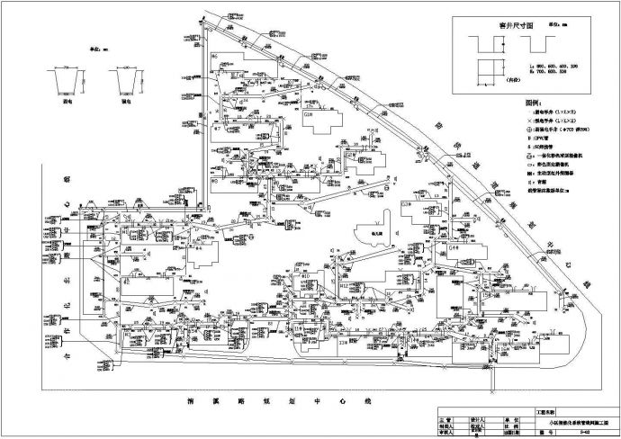 某地区花园住宅小区网络电路施工CAD图_图1
