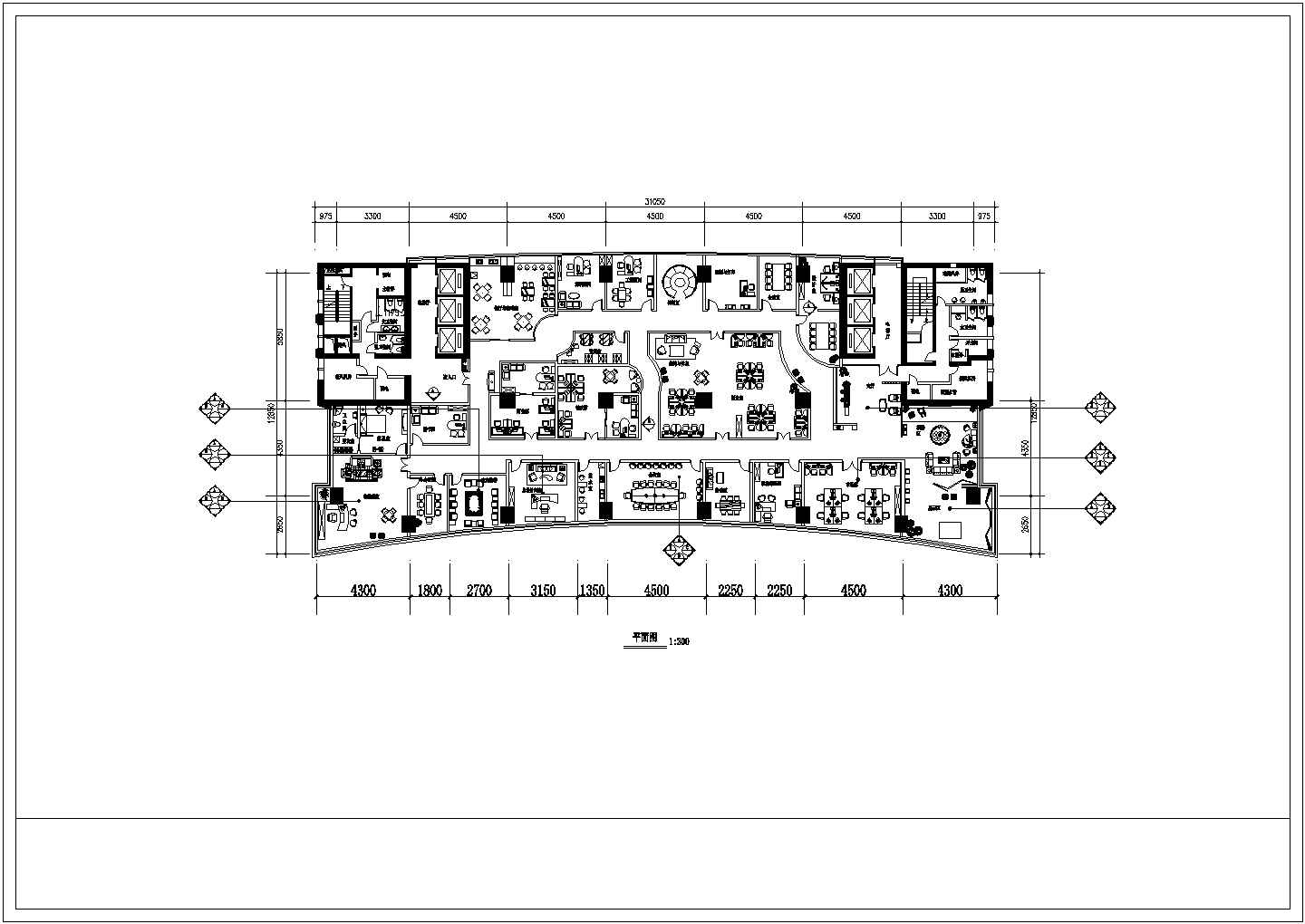 某地办公空间装修CAD设计施工图