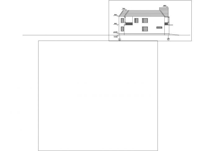 某地小别墅方案设计建筑cad图纸_图1