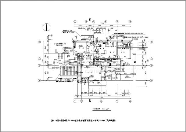某地区别墅建筑设计施工图（共12张）-图二