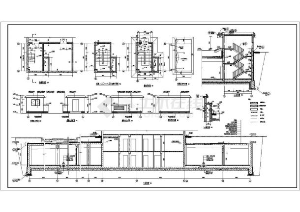 某地单层框剪结构地下车库建筑设计施工图-图二