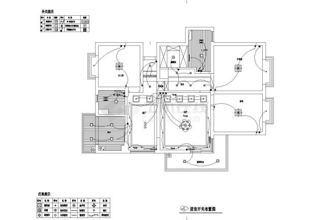 家居装修设计方案及施工全套CAD平面图-图一