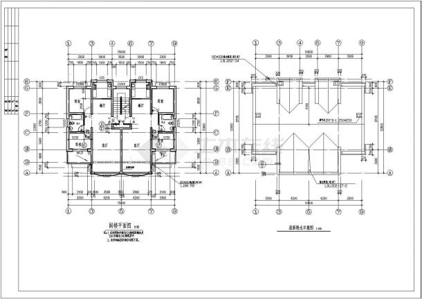 某别墅建筑施工及设计方案全套CAD图纸-图一
