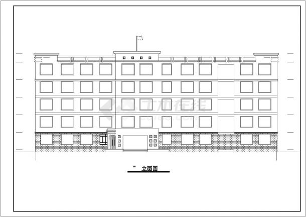 某5层框架教学综合楼建筑方案设计图-图二