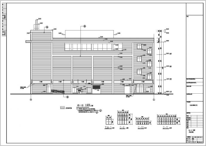 某4层框架结构购物广场建筑设计施工图_图1