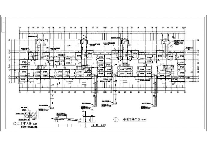 某小高层住宅建筑建施设计全套CAD图纸_图1