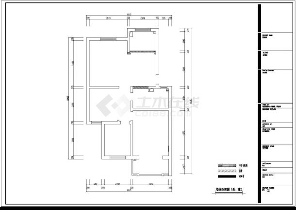 某地区某小区家装室内装饰建筑设计施工图-图二