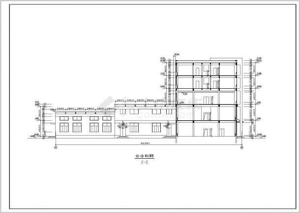 某综合楼建筑设计全套施工CAD方案图-图二