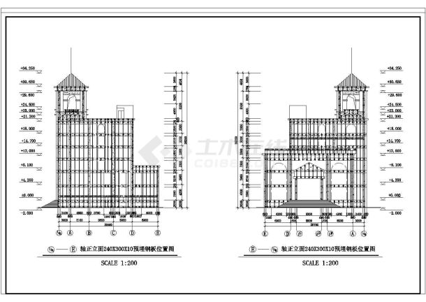 某地小型宾馆装修CAD设计施工图-图一