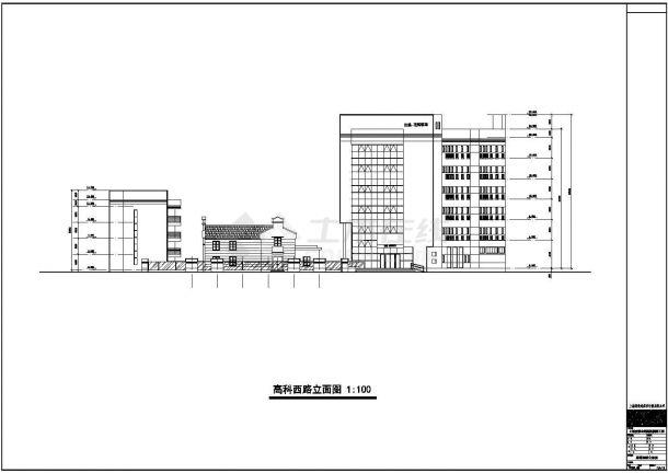 某地区6层框架结构酒店建筑方案图-图二