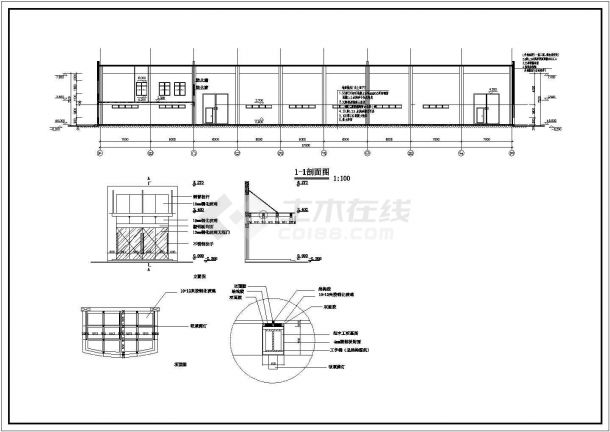 某地大型仓库装修CAD设计施工图-图二