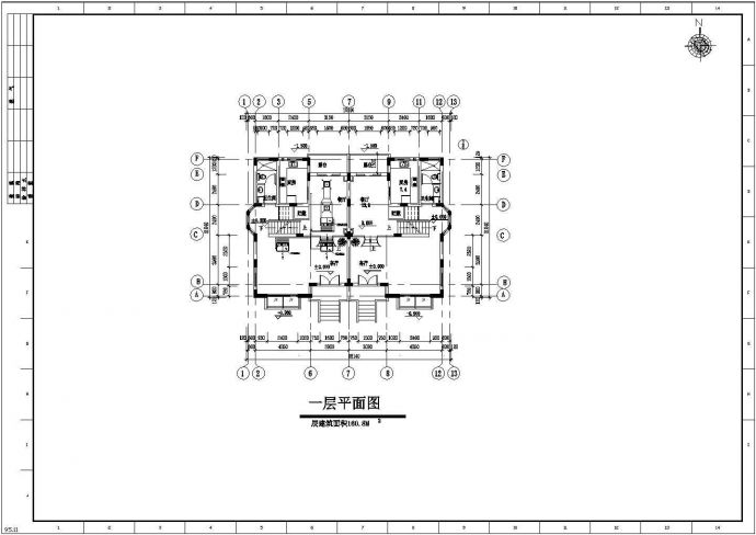 某地区别墅VRVII系统设计cad图_图1