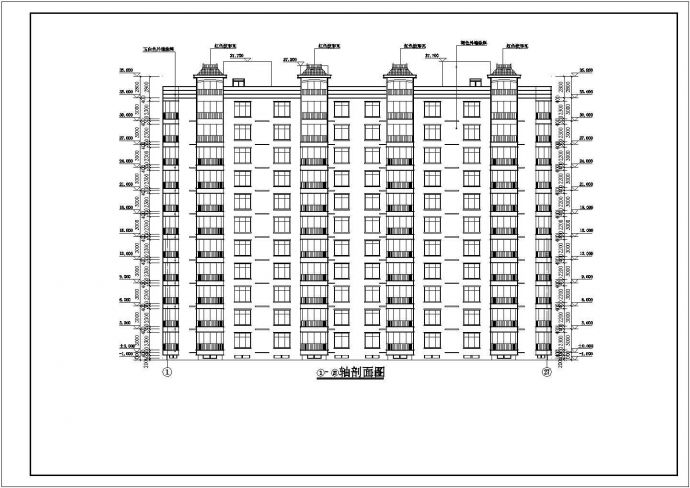 11层剪力墙结构住宅楼建筑方案设计图_图1