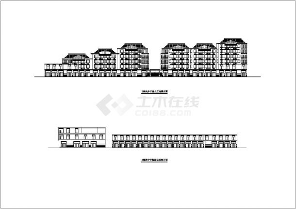 某地小型的绿城花苑建筑cad图（节点详细）-图二