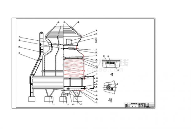 阳江龙达集团（0662-3150338)超低冷却塔图纸-图一