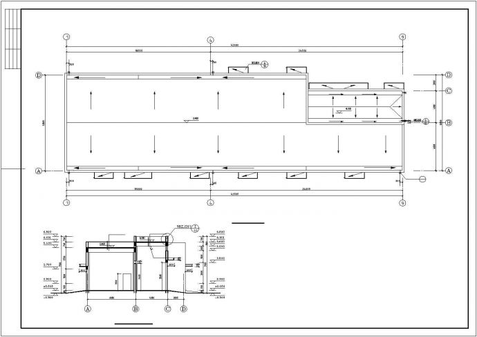 某地区单层厂机修动力车间建筑设计图_图1