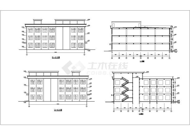 某地区车间建筑全套平立剖面设计图纸-图二