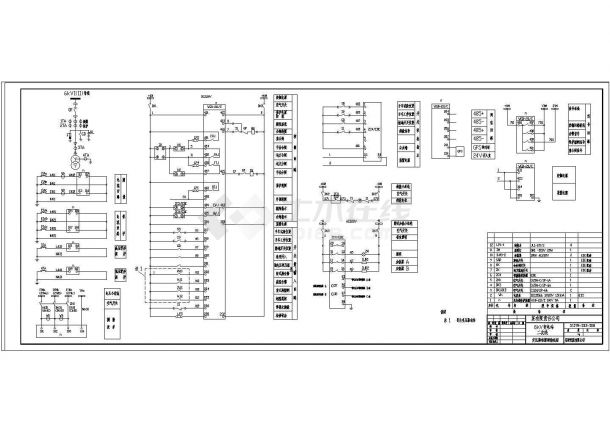 某地区6kv变电站二次线电气设计CAD施工图纸-图二
