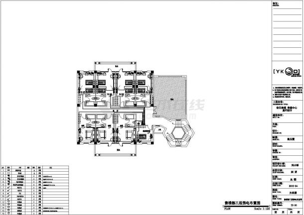 某地产公司售楼中心装修设计施工图-图二