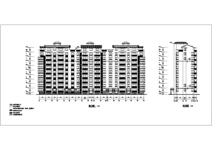某地区9层框架结构住宅建筑设计施工图_图1