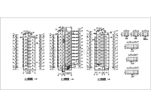 某地区9层框架结构住宅建筑设计施工图-图二
