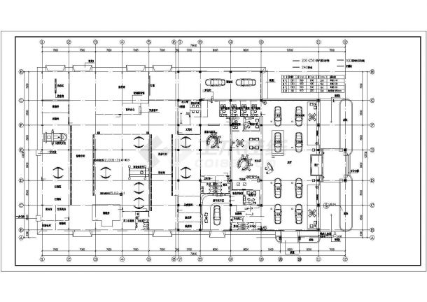 凯迪拉克4S店建筑设计CAD图纸-图二