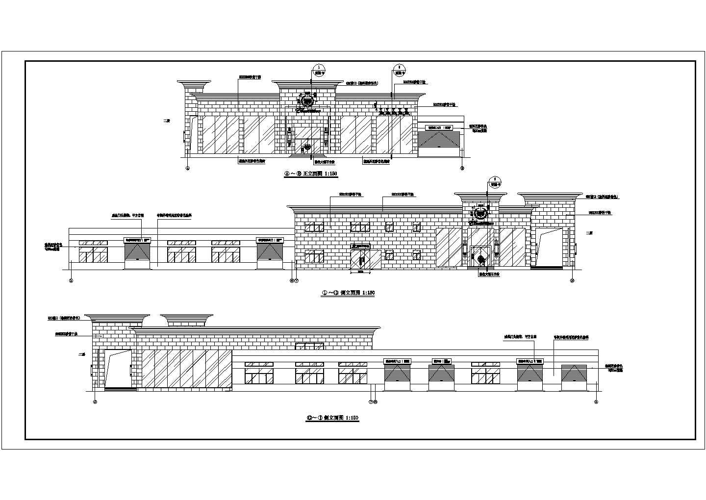 凯迪拉克4S店建筑设计CAD图纸