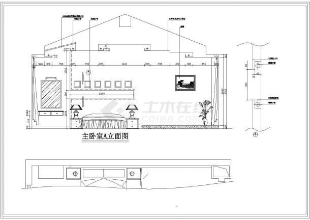 万科四季花城某别墅装饰施工装修图-图一