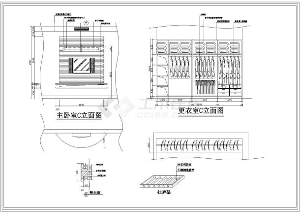 万科四季花城某别墅装饰施工装修图-图二