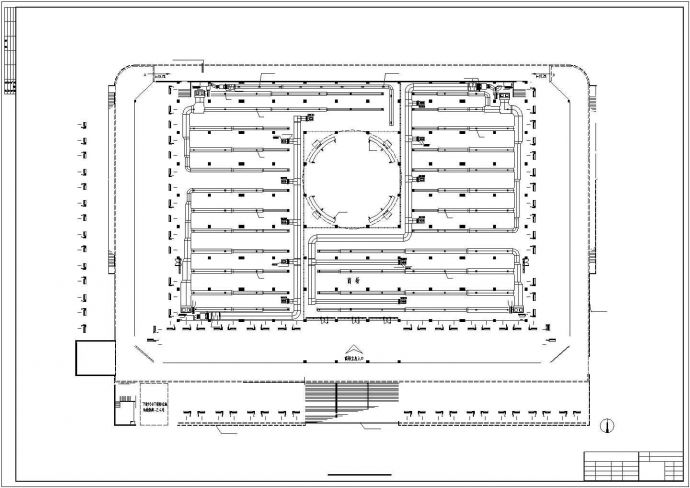 某商业广场空调管线经典设计全套cad施工图纸_图1