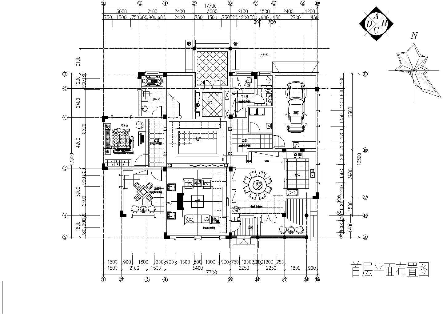 比较齐全的欧式别墅设计装修建筑图纸