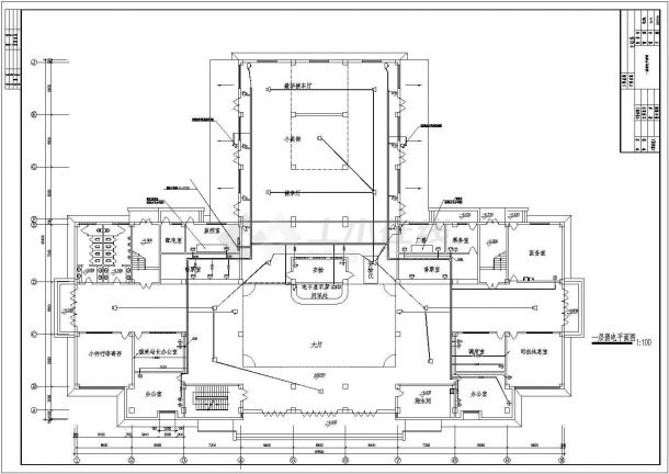 某二级客运站2层站房电气设计施工图-图二