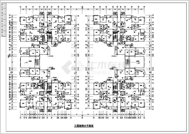 某地12层商住楼给排水设计全套施工图-图二