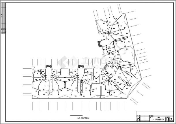 某地区综合建筑楼电施设计全套CAD图-图一