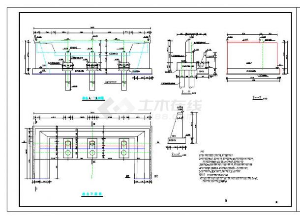 某桥台结构设计图-图一