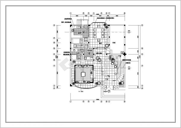 一套简单的别墅装饰设计cad施工图-图二