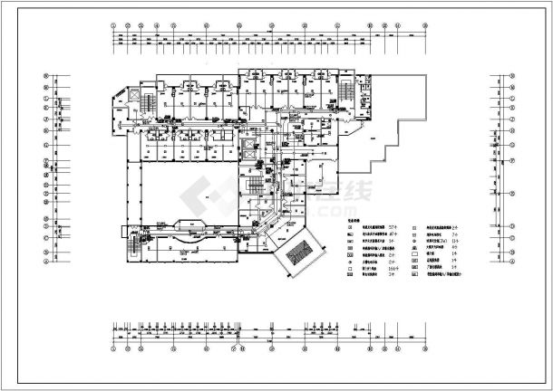 中医院干病房楼电气设计CAD施工图-图二