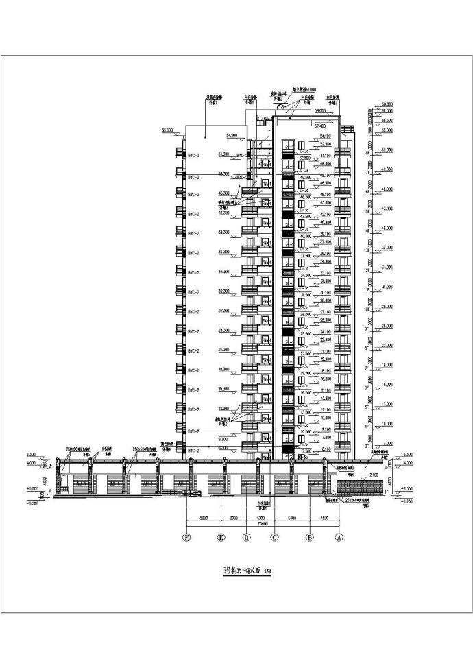 南方某17层住宅楼建筑设计施工图_图1