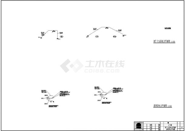 北京市某十五层住宅楼电气施工全套图纸-图一