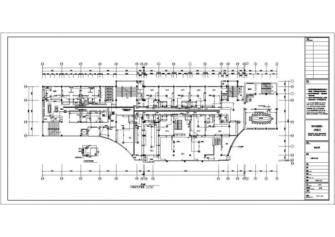 某多层酒店电气设计方案CAD施工图_图1