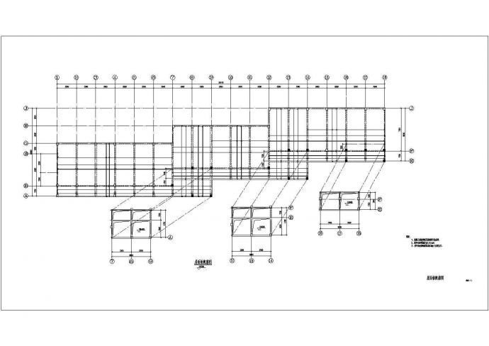 某五层框架结构学校宿舍结构设计图纸_图1
