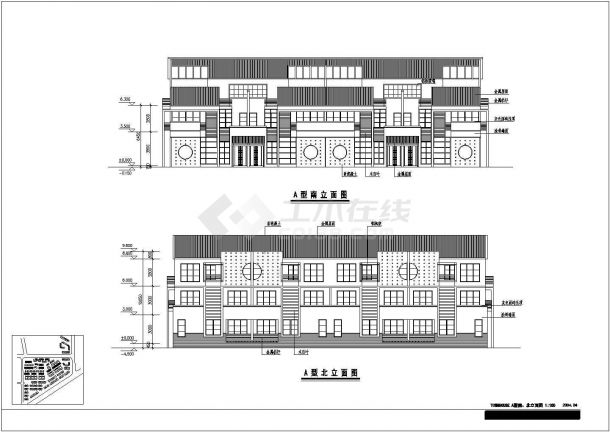 某地区某三层楼别墅建筑设计方案图-图二